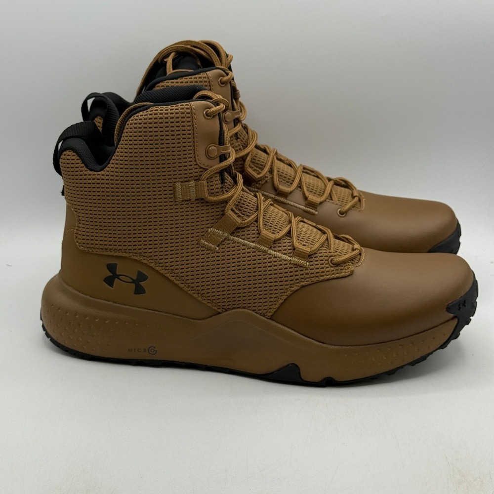 Under Armour Micro G Stellar Mid Shoes Men Size 14 Coyote Tactical 3028316-498